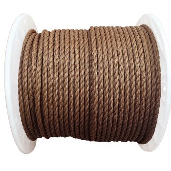 Koch 5011245 Rope, 3/8 in Dia, 400 ft L, 244 lb Working Load, Polypropylene, Brown