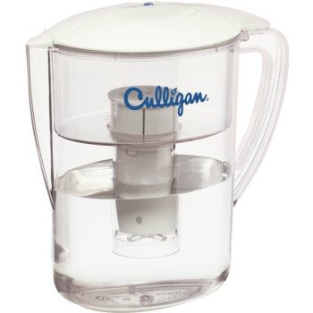 Culligan PIT-1 Water Filter Pitcher, 2 qt Capacity, 50 gal Cartridge, Plastic, Clear