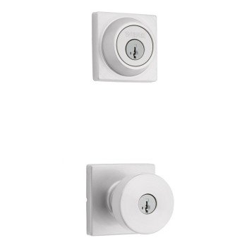 Weiser Cambie 9GACS74510-025 Combination Lockset, Knob Handle, Contemporary Design, Satin Nickel, Turn Piece, Metal