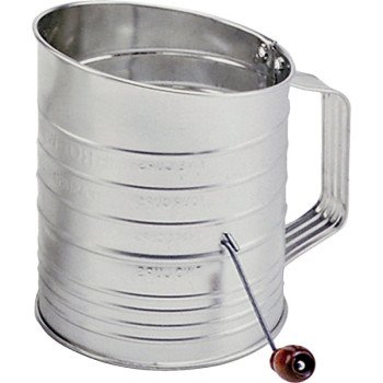 Norpro 137 Hand Crank Sifter, 40 oz, 5 in H, Stainless Steel