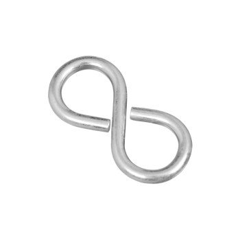 National Hardware N121-319 S-Hook, 15 lb Working Load, 0.136 in Dia Wire, Steel, Zinc