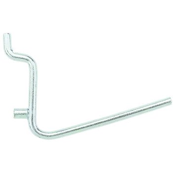 National Hardware N180-001 Peg Hook, 2-1/2 in L Dimensions, 2-1/2 in, 1/8, 1/4 in Opening, Steel, Zinc