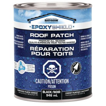 Rust-Oleum 277433 Roof Patch, Black, Liquid, 946 mL