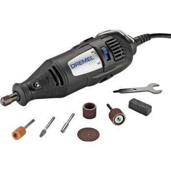 Dremel 100-N/7 Rotary Tool Kit, 0.9 A, 1/8 in Chuck, Keyed Chuck, 1-Speed, 35,000 rpm Speed