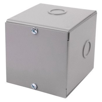 Steel City AB-10104SBGK002 Screw Cover Box, 12 -Knockout, Carbon Steel, Painted, Horizontal Mounting