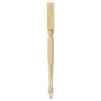 Waddell 2921 Table Leg, 29 in H, 2-1/4 in W, Pine Wood, Beige, Smooth Sanded