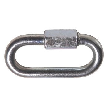 Ben-Mor 70702 Chain Quick Link, 1/4 in Trade, 880 lb Working Load, Steel, Zinc