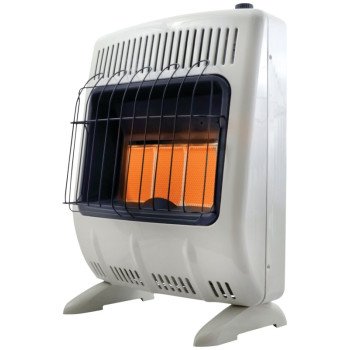 Mr. Heater F299821 Vent-Free Radiant Gas Heater, 11-1/4 in W, 27 in H, 20,000 Btu Heating, Natural Gas