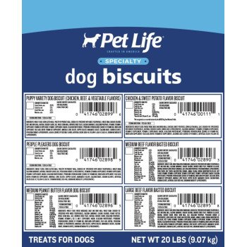 Pet Life Pet Life 2894 Dog Biscuit, Milk Flavor, 20 lb