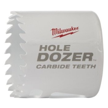 Milwaukee 49-56-0720 Hole Saw, 2 in Dia, 1.62 in D Cutting, 4 TPI, Carbide Cutting Edge