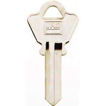 Hy-Ko 11010WE1 Key Blank, Brass, Nickel, For: Welch Cabinet, House Locks and Padlocks