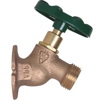 Arrowhead Brass 355 Series 355LF Sillcock, 3/4 in Connection, FIP x Male Hose Threaded, Solid Flange, 125 psi Pressure