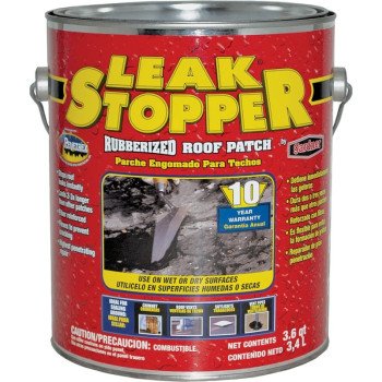 Gardner LEAK STOPPER Series 0311-GA Roof Patch, Black, Liquid, 1 gal