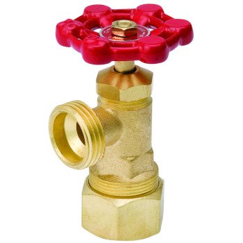 B & K ProLine Series 102-034 Boiler Drain Valve, 3/4 in Connection, Compression x Hose, 125 psi Pressure, Brass Body