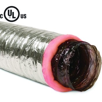 Imperial MEA-0325 Air Duct, 25 ft L, Polyester, Silver