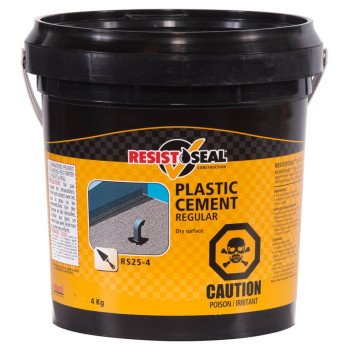 Resistoseal 53004 Regular Plastic Cement, Black, Liquid, 9 lb