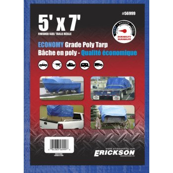 56999 5' X 7' BLUE TARP POLY  