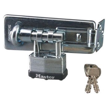 American Lock 450D Hasp Lock, 4-1/2 in L, 1-3/4 in W, Steel