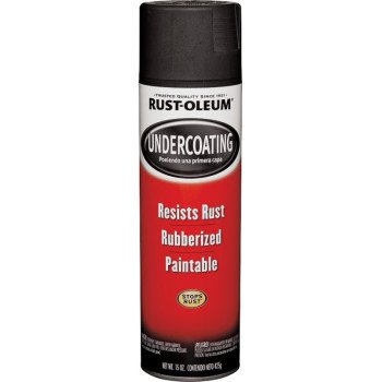 Rust-Oleum 248657 Undercoating Spray Paint, Black, 15 oz, Can