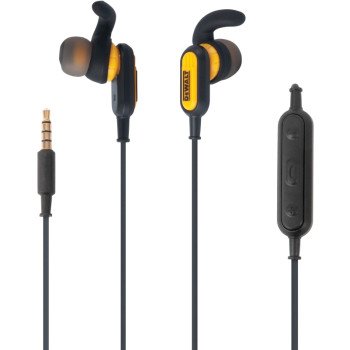 DEWALT 190 9032 DW2 Earphones, Black/Yellow