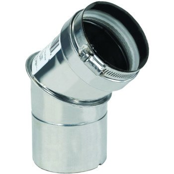 Bosch Z-Flex Series 2SVEEWCF0345 Z-Vent Water Heater Elbow, Stainless Steel