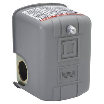 Square D 9013GSG2J20 Pressure Switch, 3-Phase, 10 A, 115/575 V, DPST, Screw Clamp Terminal, NEMA 1 Enclosure