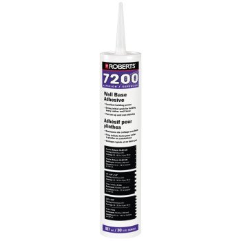 Roberts 7200 Series 7200RB852 Wall Base Adhesive, Tan, 887 mL Tube