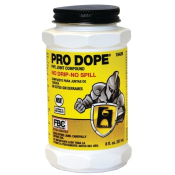 Hercules PRO DOPE 15420 Thread Sealant, 8 oz, Can, Liquid, Paste, Gray