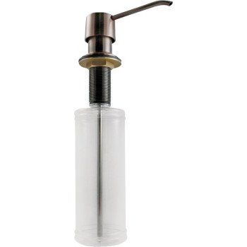 Keeney K612VB Soap Lotion Dispenser, Plastic/Stainless Steel, Clear, Venetian Bronze