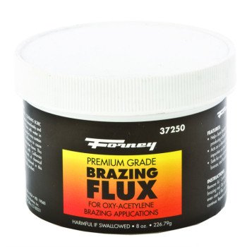 Forney 37250 Brazing Flux, 0.5 lb Re-Sealable Tube, Powder