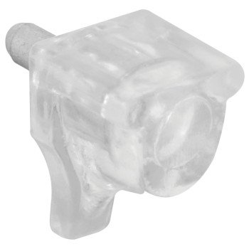 Prime-Line U 10156 Shelf Support Peg 10 lb, Plastic, Clear, Wall Mounting