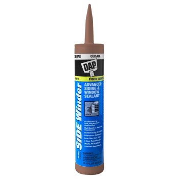 DAP 00823 Siding and Window Sealant, Cedar, 24 hr Curing, -35 to 140 deg F, 10.1 oz Cartridge