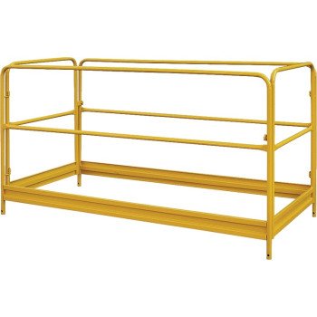 ProSource YH-GR001B Guard Rail, Foldable, Steel, Yellow, Powder Coated, For: 8795478 Model Scaffold