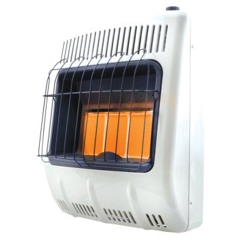 Mr. Heater MHVFDF20RTT Vent-Free Radiant Dual Fuel Heater, 23-1/2 in W, 27 in H, 20,000 Btu/hr Heating, White