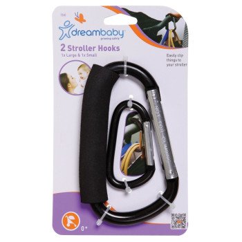 Dreambaby EZY-Fit Series L260 Stroller Hook, Jumbo, For: Strollers, Shopping Carts, Wheelchairs, Walkers or More