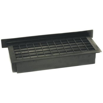 Witten Vent A-ELBLACK Automatic Foundation Vent, 62 sq-in Net Free Ventilating Area, Mesh Grill, Thermoplastic, Black Oxide