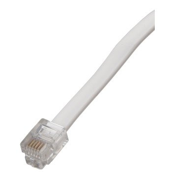 Zenith TL1025W Telephone Cord, White Sheath