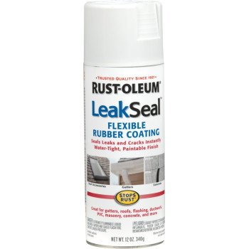 Rust-Oleum 267970 Rubberized Spray Coating, White, 12 oz, Can