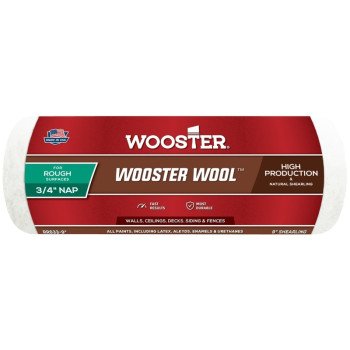 Wooster RR633-9 Roller Cover, 3/4 in Thick Nap, 9 in L