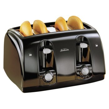 Sunbeam 003911-100-000 Slice Toaster, 1500 W, Black