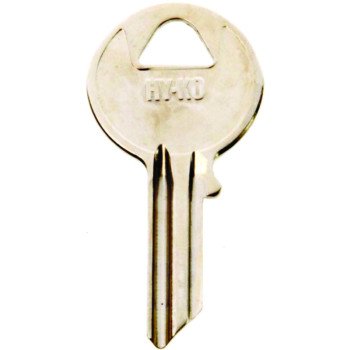 Hy-Ko 11010Y5 Key Blank, Brass, Nickel, For: Yale Cabinet, House Locks and Padlocks