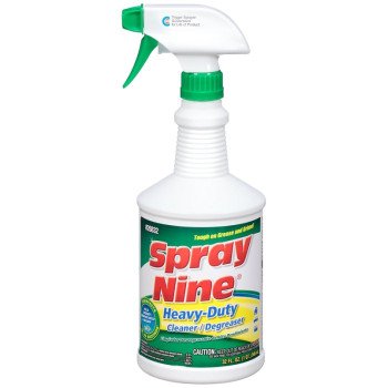 Spray Nine 26832 Cleaner and Degreaser, 32 fl-oz, Liquid, Citrus, Clear