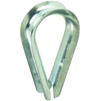 National Hardware 3232BC Series N176-826 Rope Thimble, Steel, Zinc