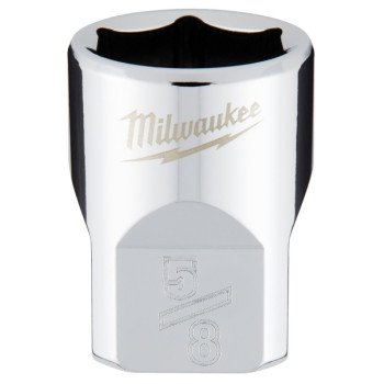 Milwaukee 45-34-9066 Socket, 5/8 in Socket, 3/8 in Drive, 6-Point, Chrome Vanadium Steel, Chrome