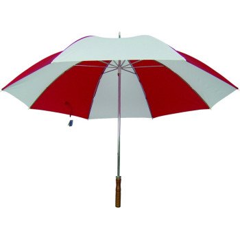 Diamondback TF-06-RD/WHT Golf Umbrella, Round Canopy, Nylon Fabric, Red/White Fabric, 29 in OAH