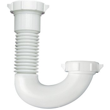 Plumb Pak PP21250 J-Bend, 1/2 x 1-1/4 in, Plastic, White