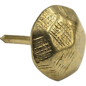 Hillman 122691 Furniture Nail, Brass, Hammered Head