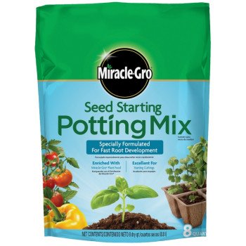 Miracle-Gro 74978500 Potting Soil, 8 qt Coverage Area