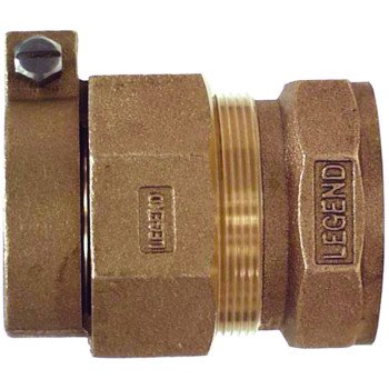 Legend T-4305NL Series 313-274NL Pipe Coupling, 3/4 in, Compression x FNPT, Bronze, 100 psi Pressure