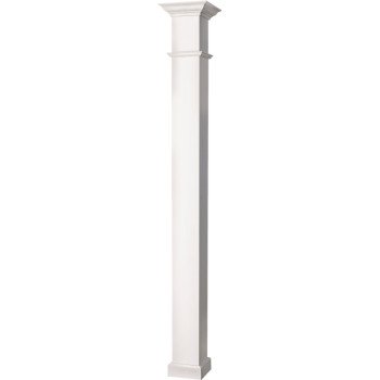 COLUMN 8INX10FT WHT WELLINGTON